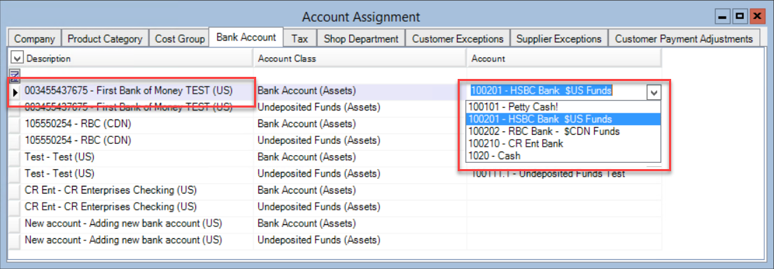 assignment of an account