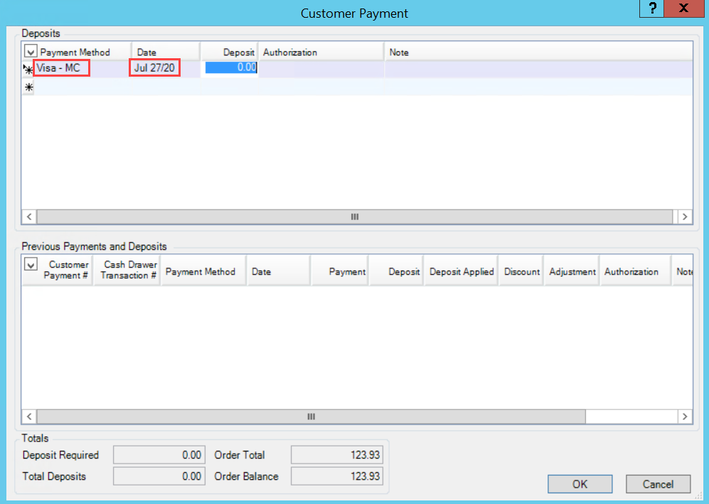 Receiving A Deposit For A Sales Order Comsense Help Center